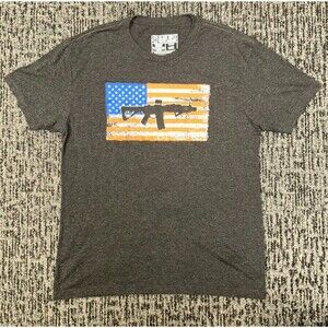 BRCC Black Rifle Coffee T-Shirt US Flag Logo Men's Size L